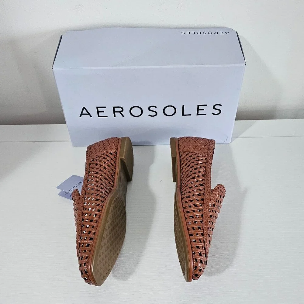 Aerosoles Nagle Perforated Loafers / Ginger Bread / Women's Size 8M - PU-338